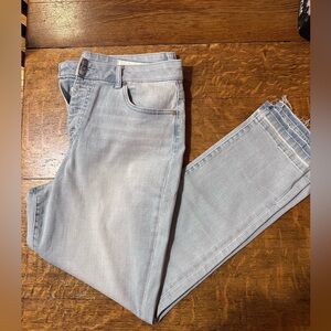 Vince Camuto palazzo blue high rise waist button fly size 31‎